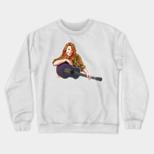 Patty Loveless - An illustration by Paul Cemmick Crewneck Sweatshirt